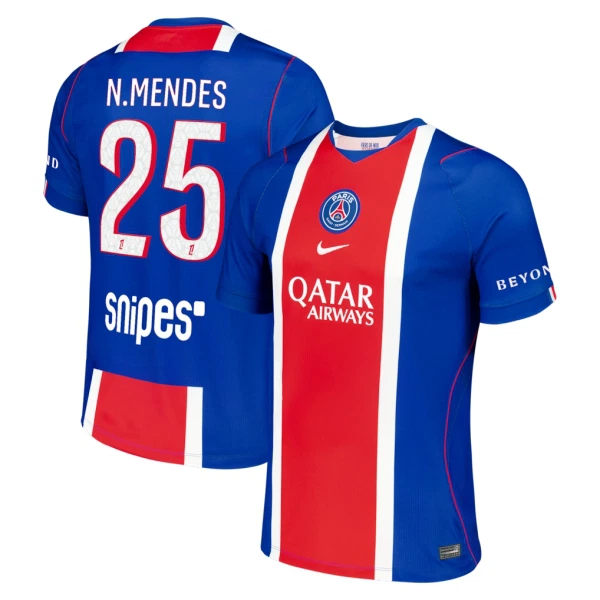 Paris Saint-Germain Nuno Mendes 25 Hjemmedrakt Herre 2026-27 Paris Saint-Germain Nuno Mendes 25 Hjemmedrakt Herre 2026-27