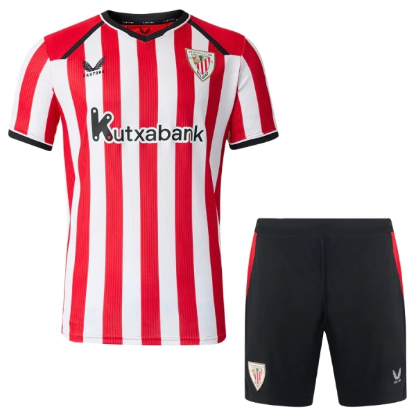 Athletic Bilbao Hjemmedrakt Barn 2026-27 - med Bukse Athletic Bilbao Hjemmedrakt Barn 2026-27 - med Bukse