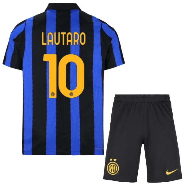 Inter Milan Lautaro 10 Hjemmedrakt Barn 2026-27 - med Bukse Inter Milan Lautaro 10 Hjemmedrakt Barn 2026-27 - med Bukse