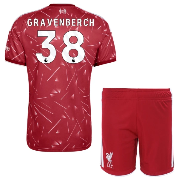 Liverpool Gravenberch 38 Hjemmedrakt Barn 2026-27 - med Bukse Liverpool Gravenberch 38 Hjemmedrakt Barn 2026-27 - med Bukse
