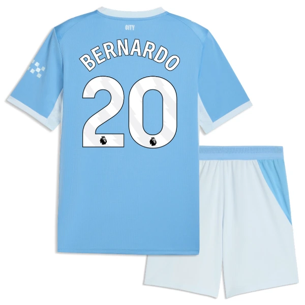 Manchester City Bernardo 20 Hjemmedrakt Barn 2026-27 - med Bukse Manchester City Bernardo 20 Hjemmedrakt Barn 2026-27 - med Bukse