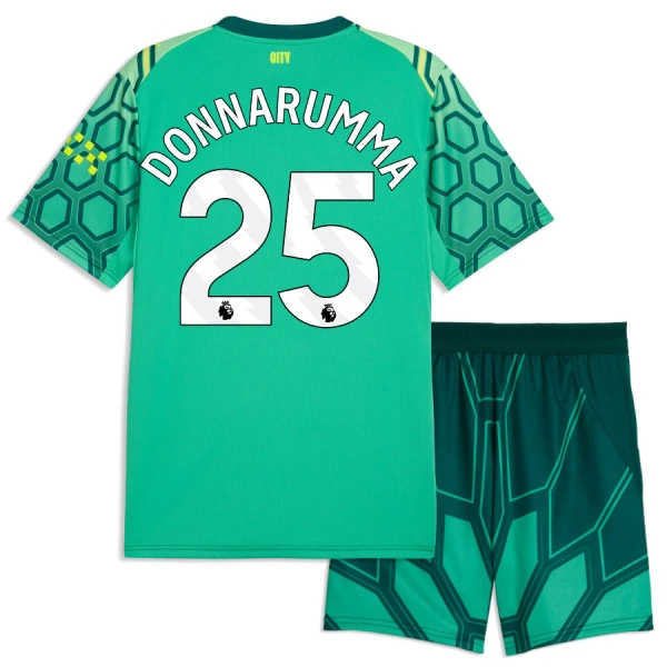 Manchester City Donnarumma 25 Keeper Hjemmedrakt Barn 2026-27 Grønn - med Bukse Manchester City Donnarumma 25 Keeper Hjemmedrakt Barn 2026-27 Grønn - med Bukse