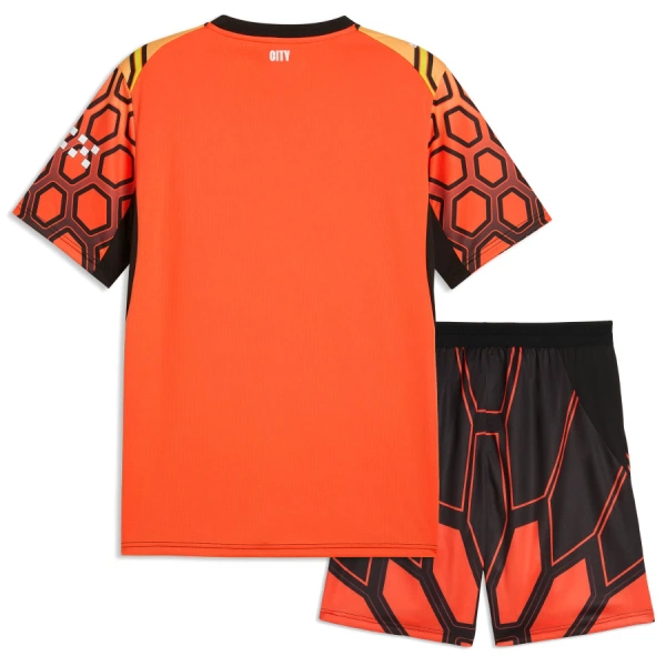 Manchester City Keeper Tredjedrakt Barn 2026-27 Oransje - med Bukse