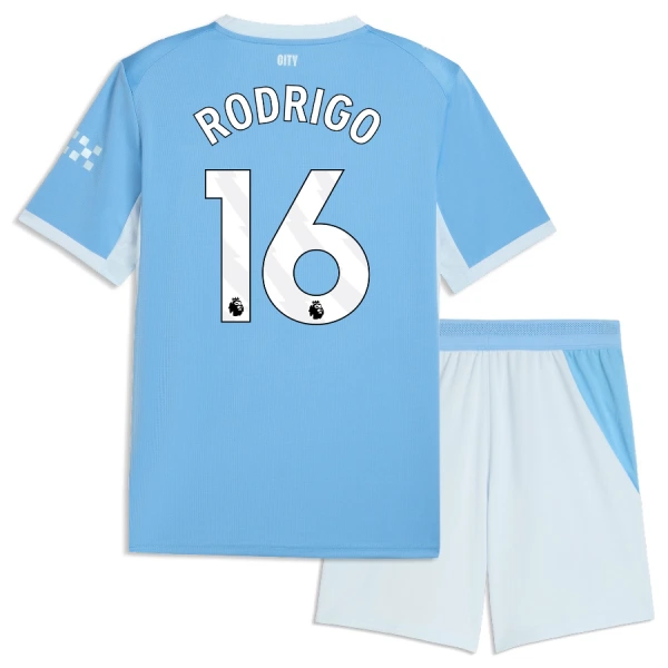 Manchester City Rodrigo 16 Hjemmedrakt Barn 2026-27 - med Bukse