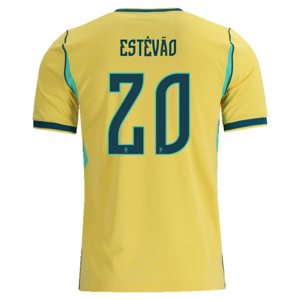 Brasil Estevao 20 Hjemmedrakt Herre VM 2026 Brasil Estevao 20 Hjemmedrakt Herre VM 2026