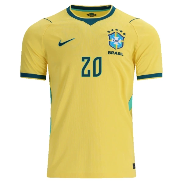 Brasil Estevao 20 Hjemmedrakt Herre VM 2026