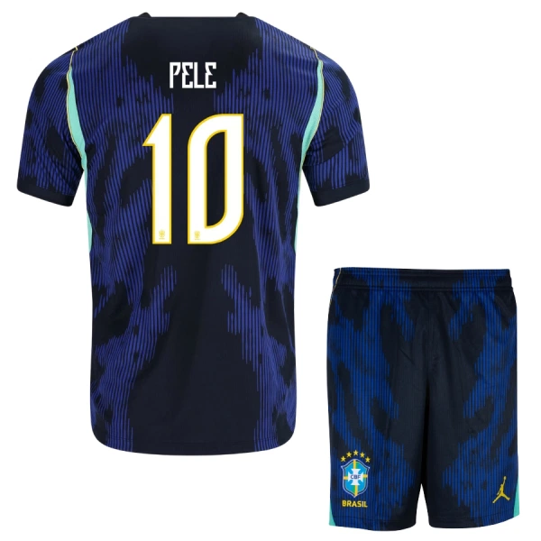 Brasil Pele 10 Bortedrakt Barn VM 2026 - med Bukse