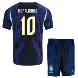 Brasil Ronaldinho 10 Bortedrakt Barn VM 2026 - med Bukse