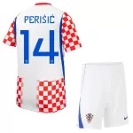 Kroatia Perišić 14 Hjemmedrakt Barn VM 2026 - med Bukse