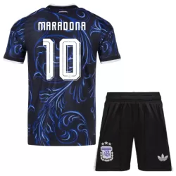 Argentina Maradona 10 Bortedrakt Barn VM 2026 - med Bukse