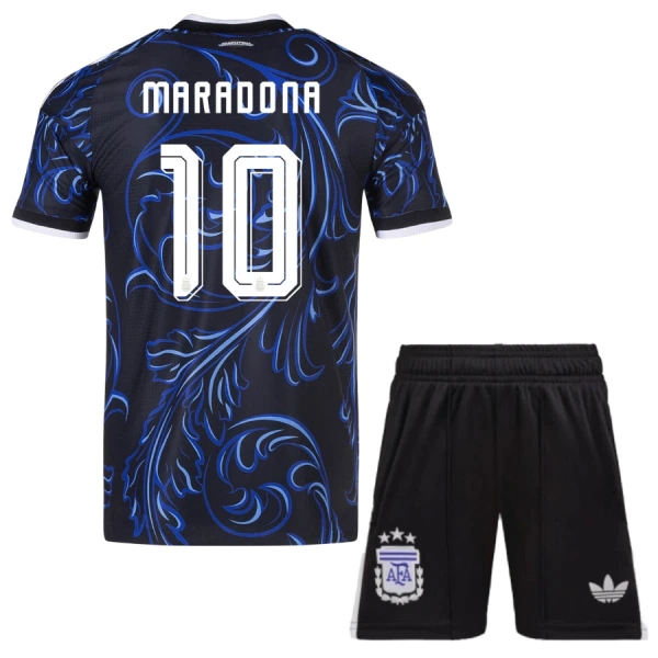 Argentina Maradona 10 Bortedrakt Barn VM 2026 - med Bukse
