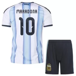 Argentina Maradona 10 Hjemmedrakt Barn VM 2026 - med Bukse