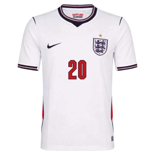England Palmer 20 Hjemmedrakt Herre VM 2026
