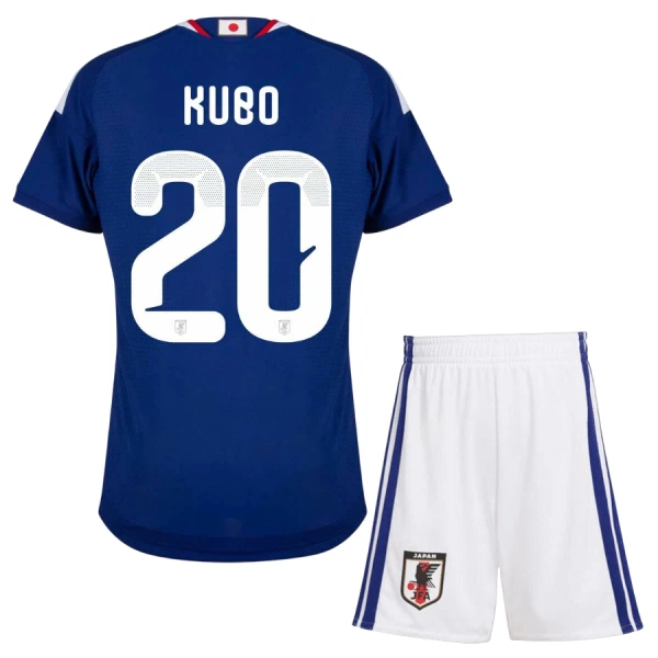 Japan Kubo 20 Hjemmedrakt Barn VM 2026 - med Bukse Japan Kubo 20 Hjemmedrakt Barn VM 2026 - med Bukse