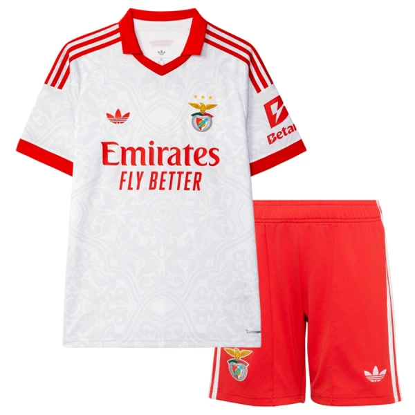 SL Benfica Bortedrakt Barn 2026-27 - med Bukse SL Benfica Bortedrakt Barn 2026-27 - med Bukse