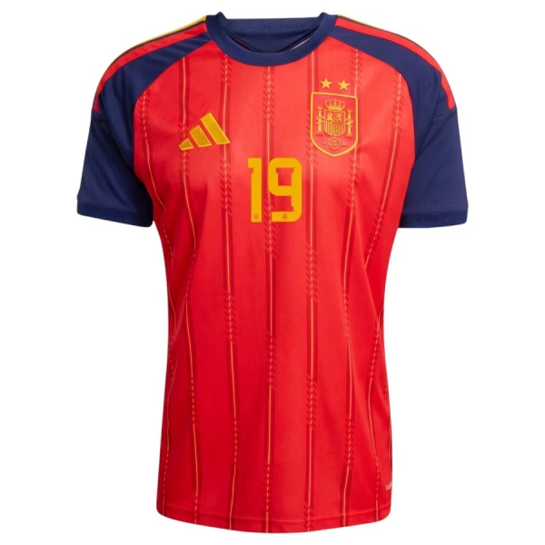Spania 2 Stars Lamine Yamal 19 Hjemmedrakt Herre VM 2026