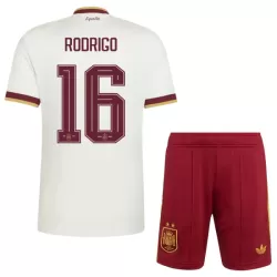 Spania 2 Stars Rodrigo 16 Bortedrakt Barn VM 2026 - med Bukse Spania 2 Stars Rodrigo 16 Bortedrakt Barn VM 2026 - med Bukse