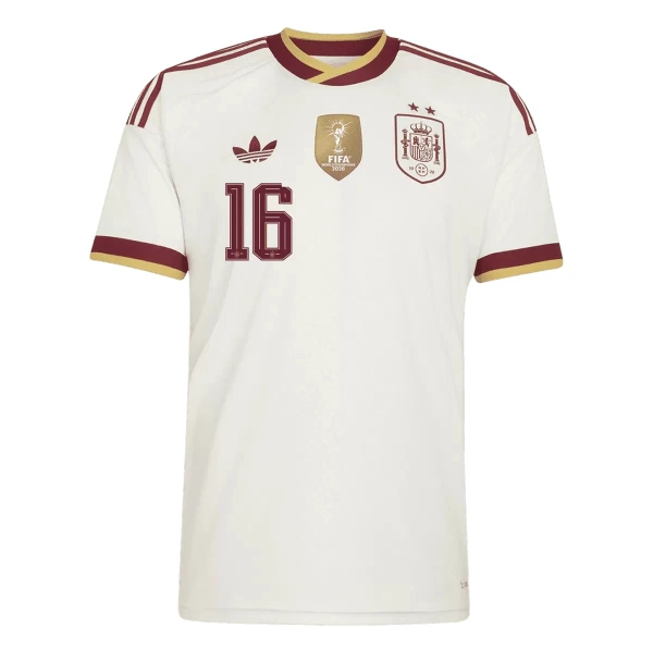 Spania 2 Stars Rodrigo 16 Bortedrakt Barn VM 2026 - med Bukse