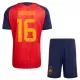 Spania 2 Stars Rodrigo 16 Hjemmedrakt Barn VM 2026 - med Bukse Spania 2 Stars Rodrigo 16 Hjemmedrakt Barn VM 2026 - med Bukse