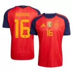 Spania 2 Stars Rodrigo 16 Hjemmedrakt Herre VM 2026