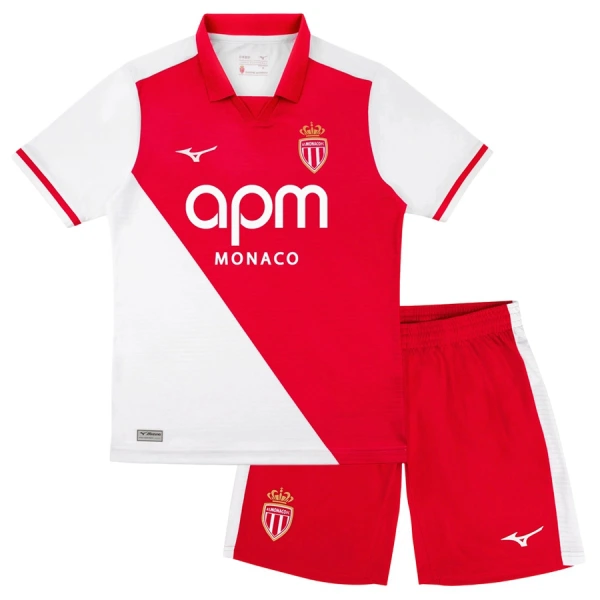 AS Monaco Hjemmedrakt Barn 2026-27 - med Bukse AS Monaco Hjemmedrakt Barn 2026-27 - med Bukse