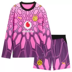 Borussia Dortmund Keeper Bortedrakt Barn 2026-27 Langermet Rosa - med Bukse Borussia Dortmund Keeper Bortedrakt Barn 2026-27 Langermet Rosa - med Bukse