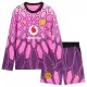 Borussia Dortmund Keeper Bortedrakt Barn 2026-27 Langermet Rosa - med Bukse Borussia Dortmund Keeper Bortedrakt Barn 2026-27 Langermet Rosa - med Bukse