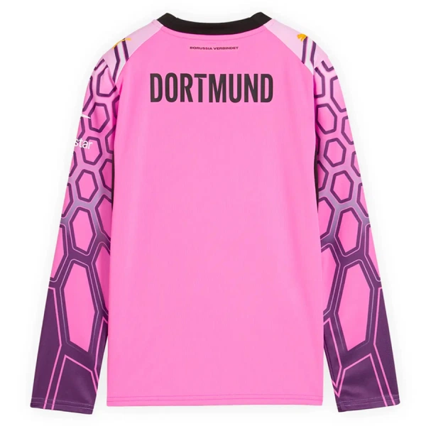 Borussia Dortmund Keeper Bortedrakt Barn 2026-27 Langermet Rosa - med Bukse