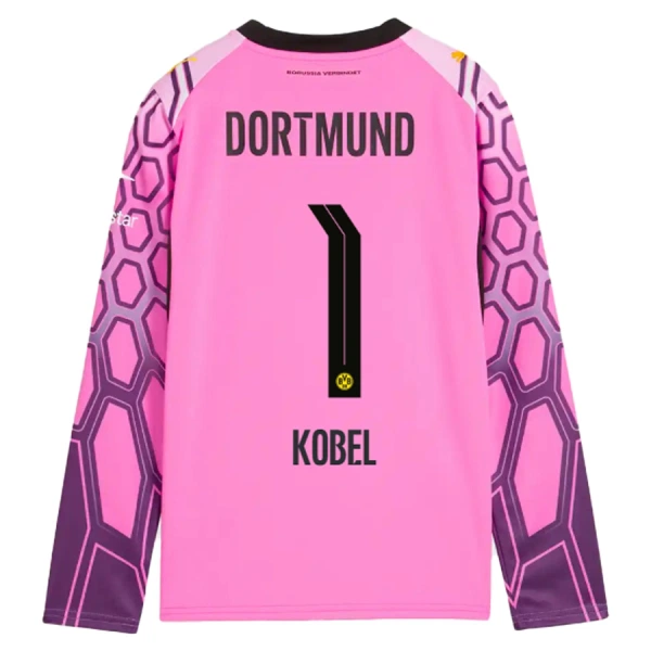 Borussia Dortmund Kobel 1 Keeper Bortedrakt Herre 2026-27 Langermet Rosa