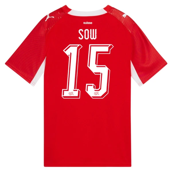 Sveits Djibril Sow 15 Hjemmedrakt Herre VM 2026 Sveits Djibril Sow 15 Hjemmedrakt Herre VM 2026