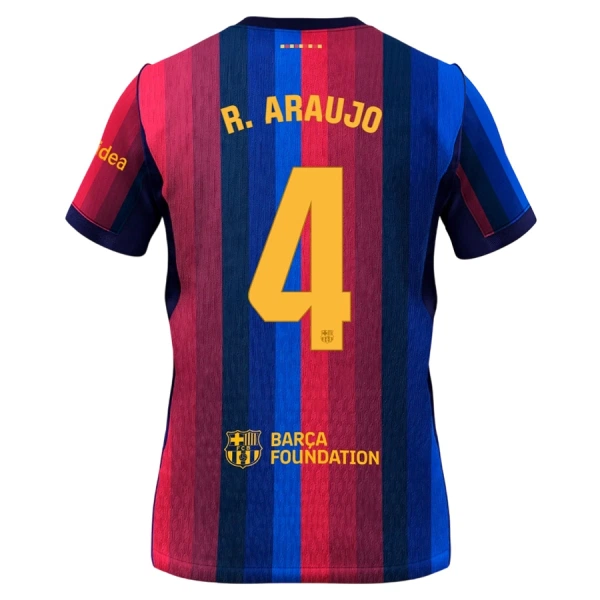 FC Barcelona R. Araujo 4 Hjemmedrakt Barn 2026-27 - med Bukse