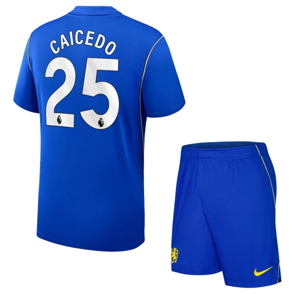 Chelsea Caicedo 25 Hjemmedrakt Barn 2026-27 - med Bukse Chelsea Caicedo 25 Hjemmedrakt Barn 2026-27 - med Bukse
