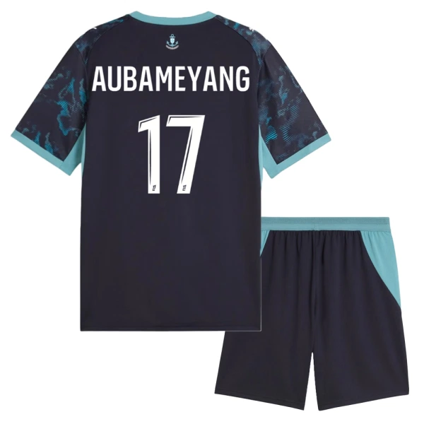 Olympique de Marseille Aubameyang 17 Bortedrakt Barn 2026-27 - med Bukse Olympique de Marseille Aubameyang 17 Bortedrakt Barn 2026-27 - med Bukse