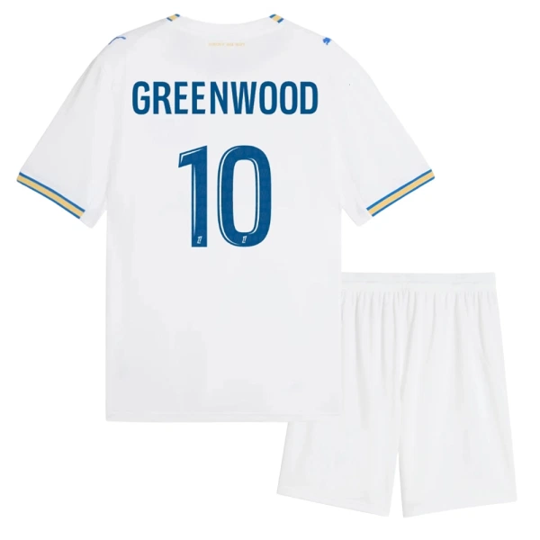 Olympique de Marseille Greenwood 10 Hjemmedrakt Barn 2026-27 - med Bukse Olympique de Marseille Greenwood 10 Hjemmedrakt Barn 2026-27 - med Bukse
