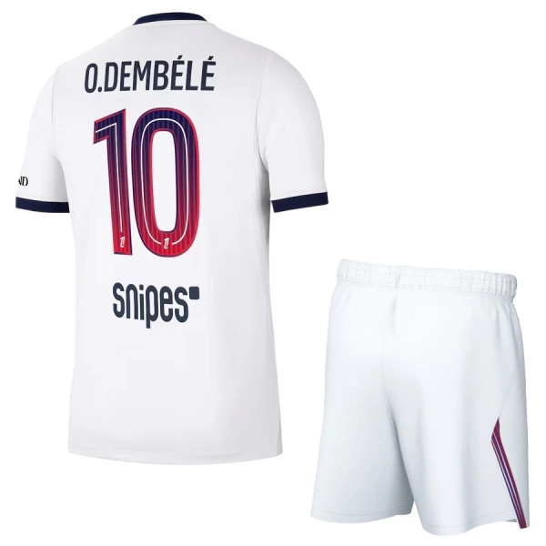 Paris Saint-Germain O. Dembele 10 Bortedrakt Barn 2026-27 - med Bukse Paris Saint-Germain O. Dembele 10 Bortedrakt Barn 2026-27 - med Bukse