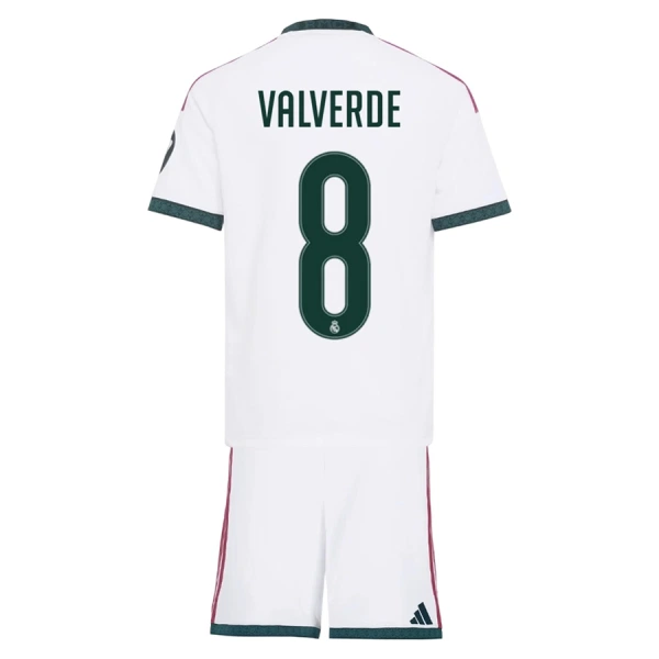 Real Madrid Valverde 8 Hjemmedrakt Barn 2026-27 - med Bukse Real Madrid Valverde 8 Hjemmedrakt Barn 2026-27 - med Bukse