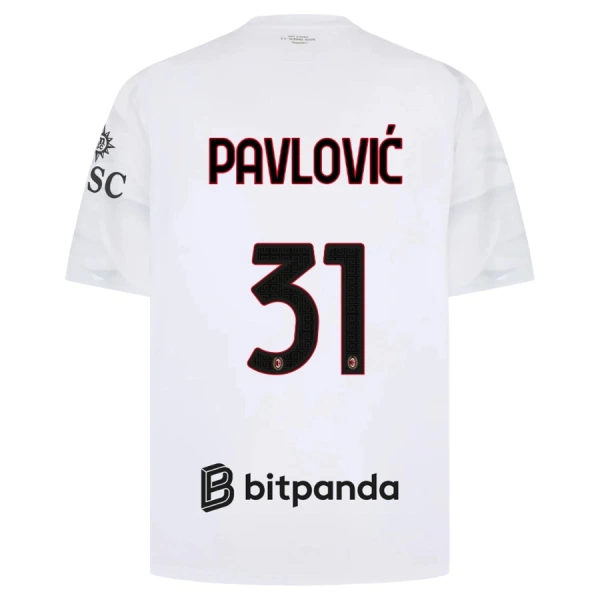 AC Milan Pavlovic 31 Bortedrakt Herre 2026-27 AC Milan Pavlovic 31 Bortedrakt Herre 2026-27