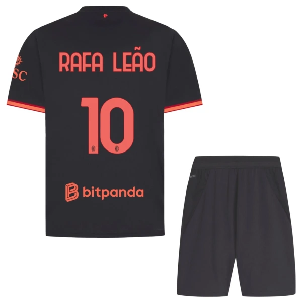 AC Milan Rafael Leao 10 Tredjedrakt Barn 2026-27 - med Bukse AC Milan Rafael Leao 10 Tredjedrakt Barn 2026-27 - med Bukse