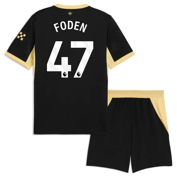 Manchester City Foden 47 Bortedrakt Barn 2026-27 - med Bukse Manchester City Foden 47 Bortedrakt Barn 2026-27 - med Bukse