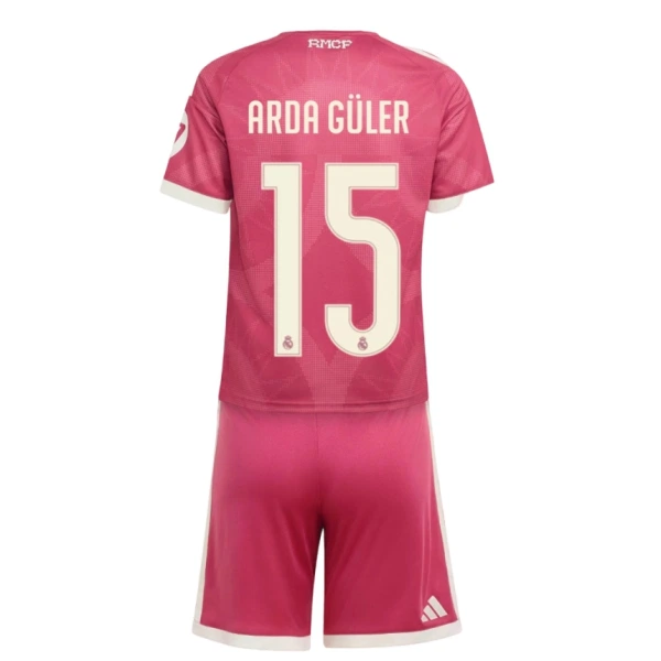 Real Madrid Arda Guler 15 Tredjedrakt Barn 2026-27 - med Bukse Real Madrid Arda Guler 15 Tredjedrakt Barn 2026-27 - med Bukse