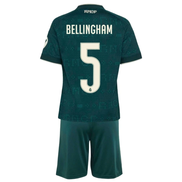 Real Madrid Bellingham 5 Bortedrakt Barn 2026-27 - med Bukse Real Madrid Bellingham 5 Bortedrakt Barn 2026-27 - med Bukse