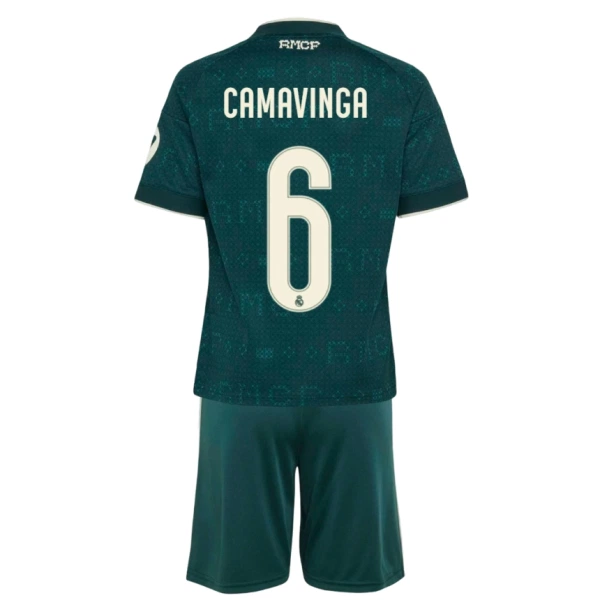 Real Madrid Camavinga 6 Bortedrakt Barn 2026-27 - med Bukse Real Madrid Camavinga 6 Bortedrakt Barn 2026-27 - med Bukse