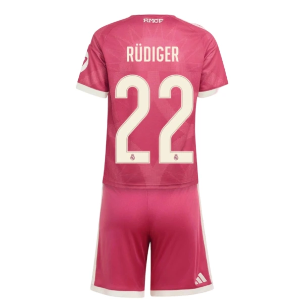 Real Madrid Rudiger 22 Tredjedrakt Barn 2026-27 - med Bukse Real Madrid Rudiger 22 Tredjedrakt Barn 2026-27 - med Bukse