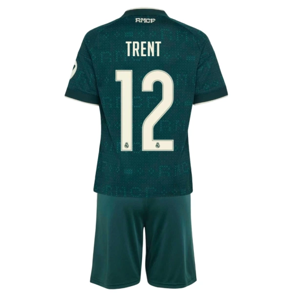 Real Madrid Trent Alexander-Arnold 12 Bortedrakt Barn 2026-27 - med Bukse Real Madrid Trent Alexander-Arnold 12 Bortedrakt Barn 2026-27 - med Bukse