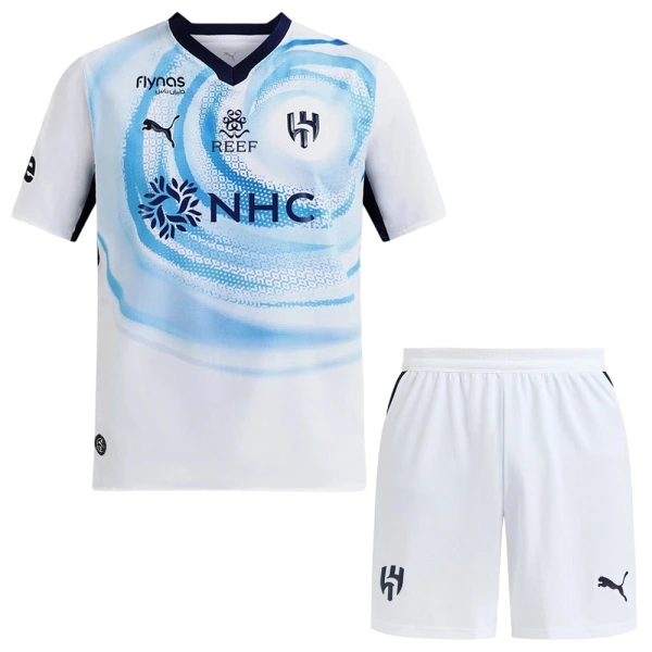 Al Hilal SFC Bortedrakt Barn 2026-27 - med Bukse Al Hilal SFC Bortedrakt Barn 2026-27 - med Bukse