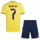 Al Nassr Ronaldo 7 Hjemmedrakt Barn 2026-27 - med Bukse Al Nassr Ronaldo 7 Hjemmedrakt Barn 2026-27 - med Bukse