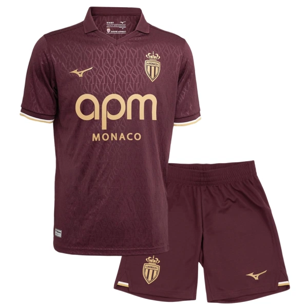 AS Monaco Bortedrakt Barn 2026-27 - med Bukse