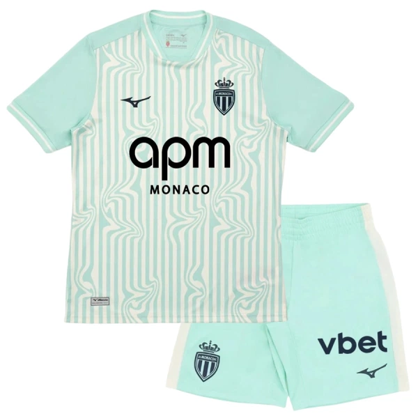 AS Monaco Tredjedrakt Barn 2026-27 - med Bukse AS Monaco Tredjedrakt Barn 2026-27 - med Bukse