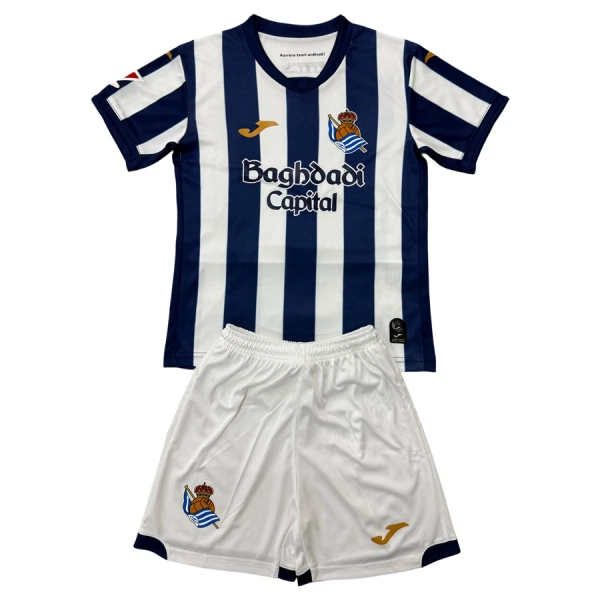 Real Sociedad Hjemmedrakt Barn 2026-27 - med Bukse Real Sociedad Hjemmedrakt Barn 2026-27 - med Bukse