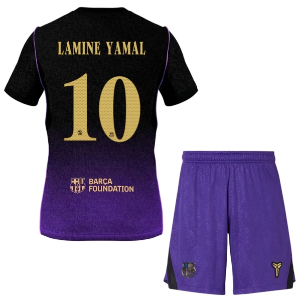 FC Barcelona Lamine Yamal 10 Bortedrakt Barn 2026-27 - med Bukse FC Barcelona Lamine Yamal 10 Bortedrakt Barn 2026-27 - med Bukse